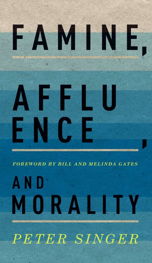 Book cover of Famine, Affluence, and Morality