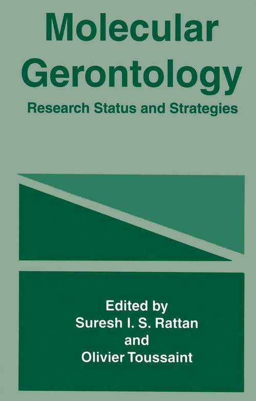 Book cover of Molecular Gerontology: Research Status and Strategies (1996)