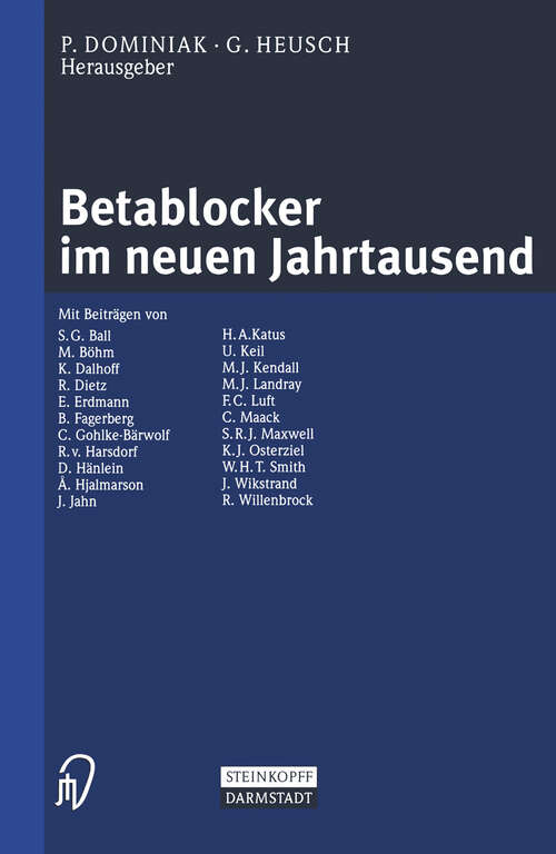 Book cover of Betablocker im neuen Jahrtausend (2001)