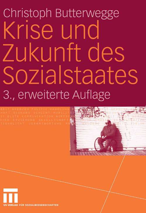 Book cover of Krise und Zukunft des Sozialstaates (3. Aufl. 2006)