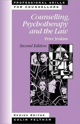 Book cover of Counselling, Psychotherapy and the Law (PDF)
