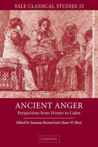 Book cover of Ancient Anger: Perspectives from Homer to Galen (PDF)