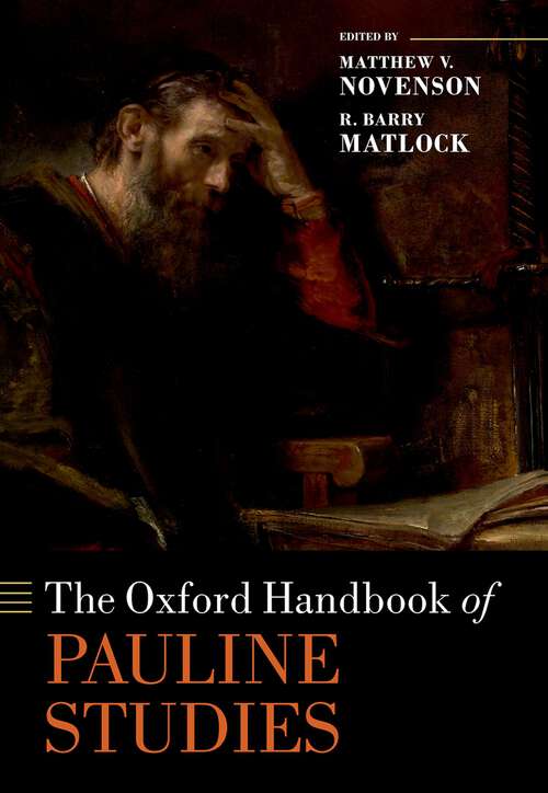 Book cover of The Oxford Handbook of Pauline Studies