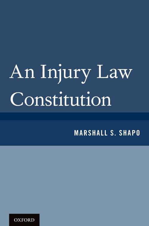 Book cover of An Injury Law Constitution