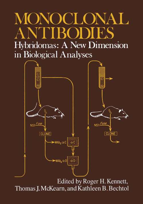 Book cover of Monoclonal Antibodies: Hybridomas: A New Dimension in Biological Analyses (1980)