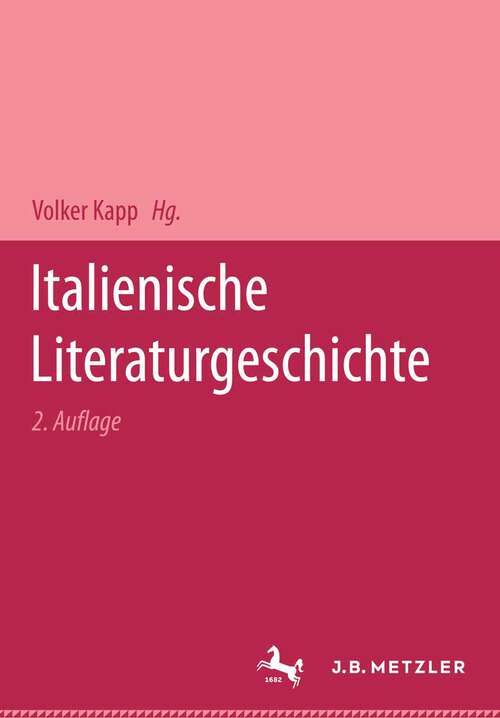Book cover of Italienische Literaturgeschichte (2. Aufl. 1994)