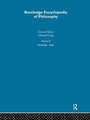 Book cover of Routledge Encyclopedia Of Philosophy Vol 4 (PDF) (400+MB)