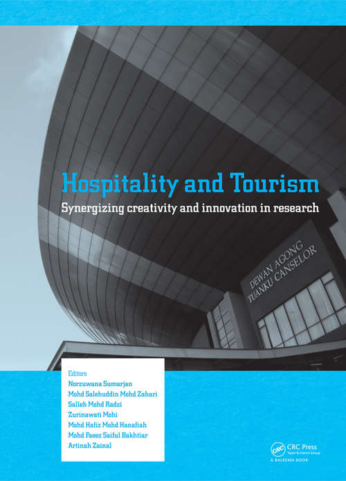 Book cover of Hospitality and Tourism: Synergizing Creativity and Innovation in Research