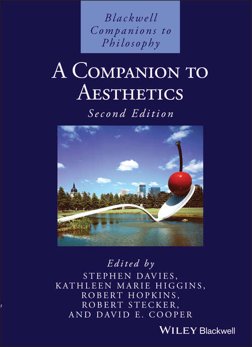 Book cover of A Companion to Aesthetics (2) (Blackwell Companions to Philosophy #68)