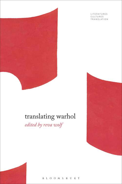 Book cover of Translating Warhol (Literatures, Cultures, Translation)