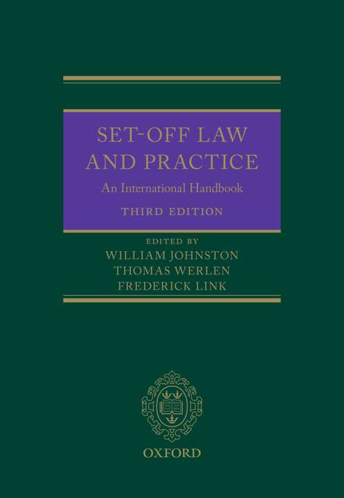 Book cover of Set-Off Law and Practice: An International Handbook