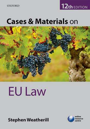 Book cover of Cases And Materials On Eu Law (12)