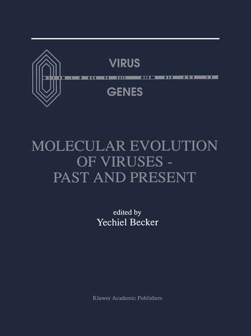 Book cover of Molecular Evolution of Viruses — Past and Present (1996)