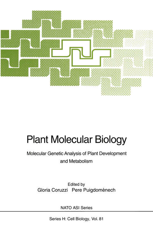 Book cover of Plant Molecular Biology: Molecular Genetic Analysis of Plant Development and Metabolism (1994) (Nato ASI Subseries H: #81)
