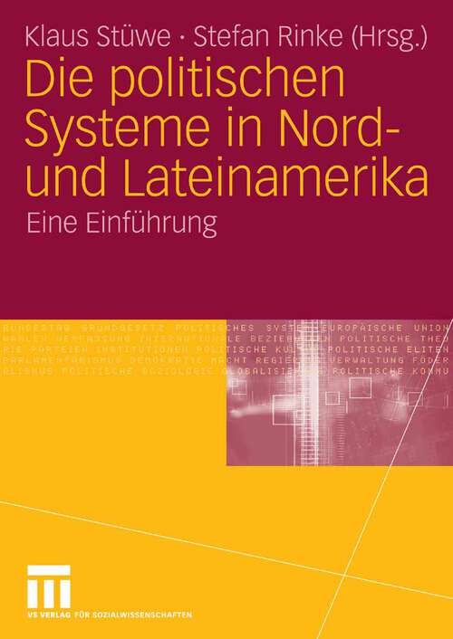 Book cover of Die politischen Systeme in Nord- und Lateinamerika: Eine Einführung (2008)