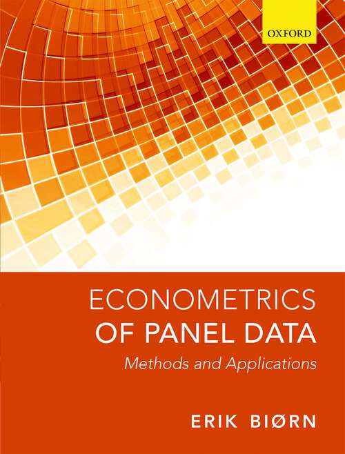 Book cover of Econometrics of Panel Data: Methods and Applications