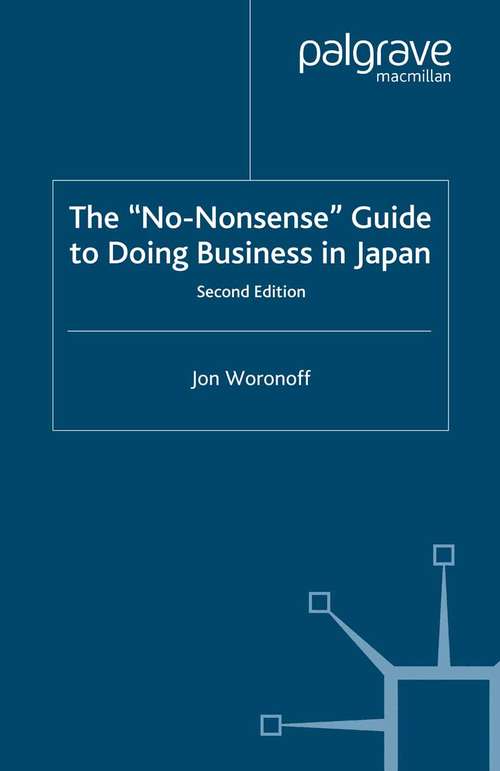 Book cover of The 'No-Nonsense' Guide to Doing Business in Japan (2nd ed. 2001)