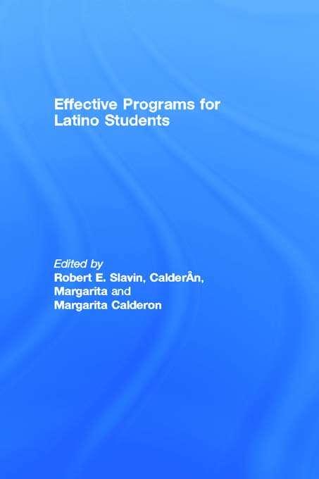 Book cover of Effective Programs for Latino Students