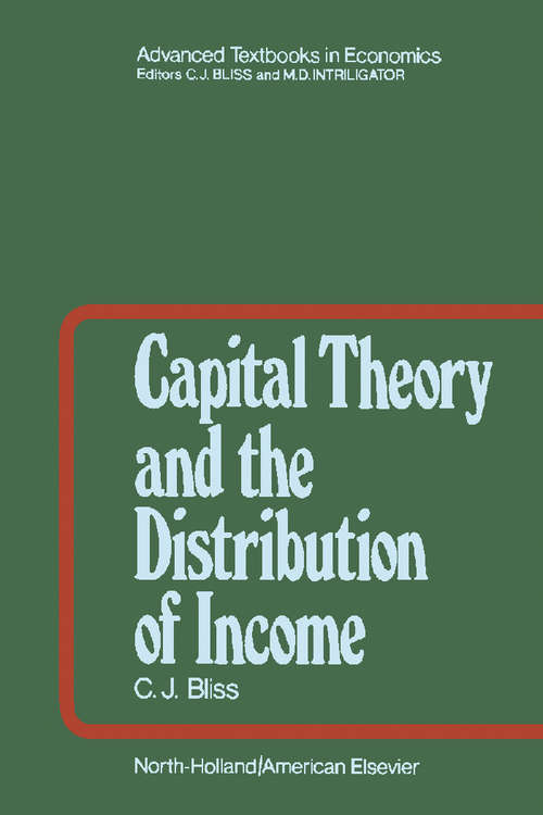 Book cover of Capital Theory and the Distribution of Income (ISSN: Volume 4)