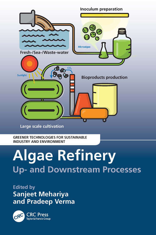 Book cover of Algae Refinery: Up- and Downstream Processes (Greener Technologies For Sustainable Industry And Environment)