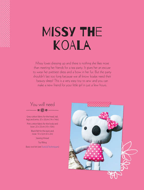 Book cover of Missy the Koala Soft Toy Pattern