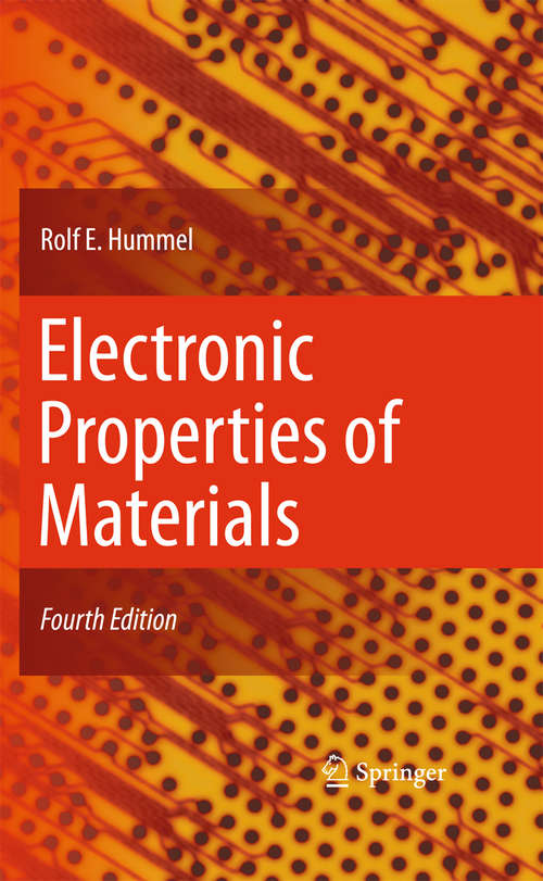 Book cover of Electronic Properties of Materials (PDF)