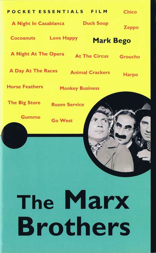 Book cover of The Marx Brothers: The Pocket Essential Guide (Pocket Essentials Ser.)