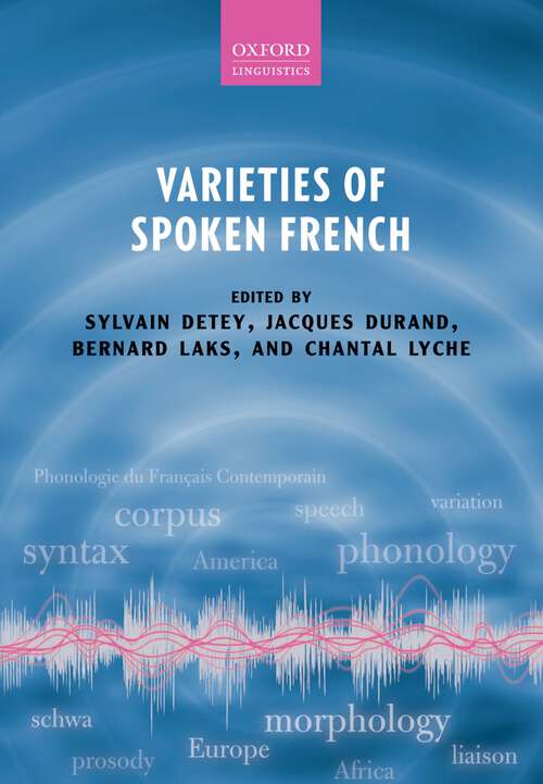 Book cover of Varieties of Spoken French