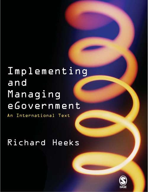 Book cover of Implementing and Managing eGovernment: An International Text (PDF)