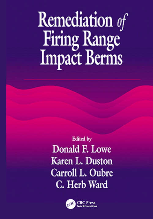 Book cover of Remediation of Firing Range Impact Berms