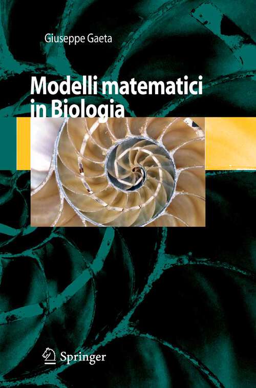 Book cover of Modelli Matematici in Biologia (2007)