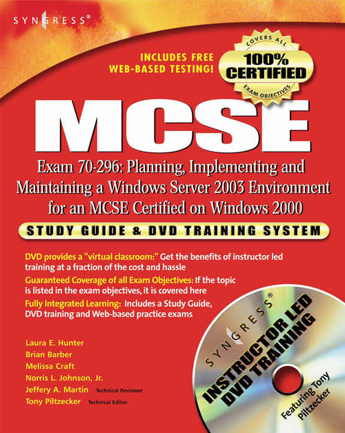 Book cover of MCSE (Exam 70-296): Study Guide & DVD Training System