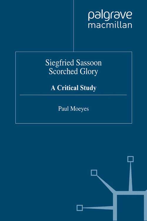 Book cover of Siegfried Sassoon: A Critical Study (1997)