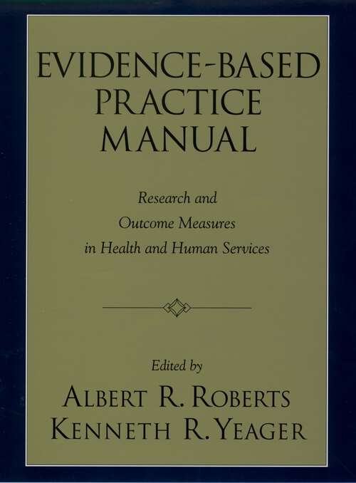 Book cover of Evidence-Based Practice Manual: Research and Outcome Measures in Health and Human Services