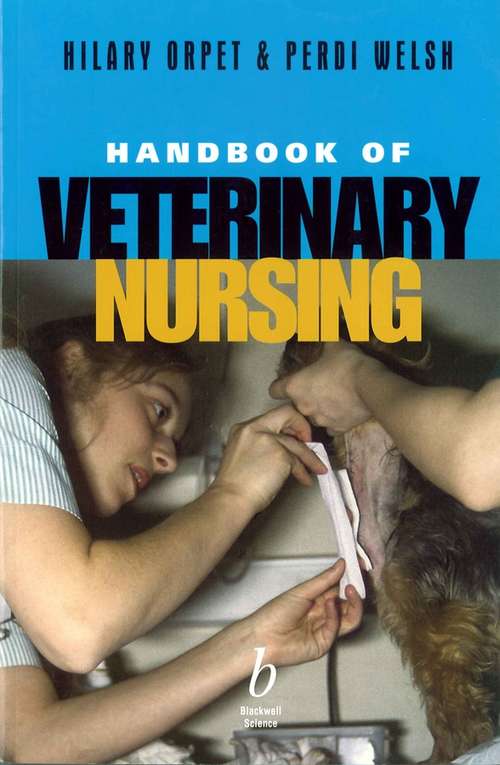 Book cover of Handbook of Veterinary Nursing