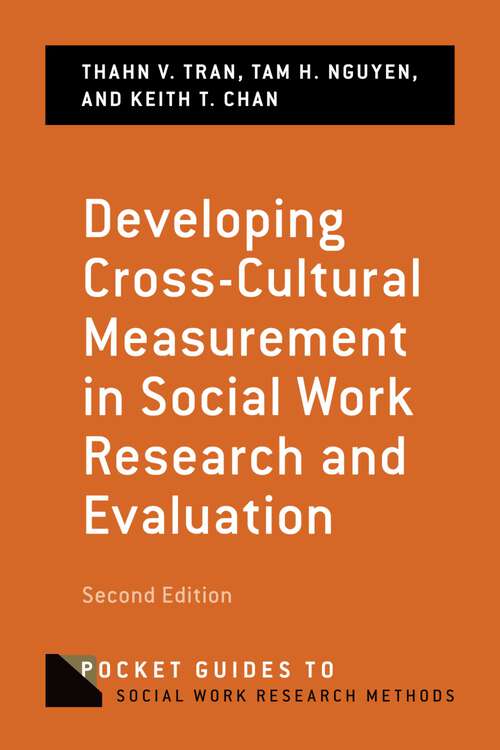 Book cover of Developing Cross-Cultural Measurement in Social Work Research and Evaluation (Pocket Guides to Social Work Research Methods)
