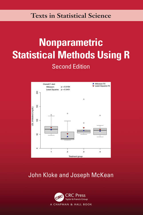 Book cover of Nonparametric Statistical Methods Using R (Chapman & Hall/CRC Texts in Statistical Science)