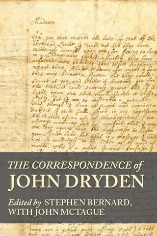 Book cover of The correspondence of John Dryden