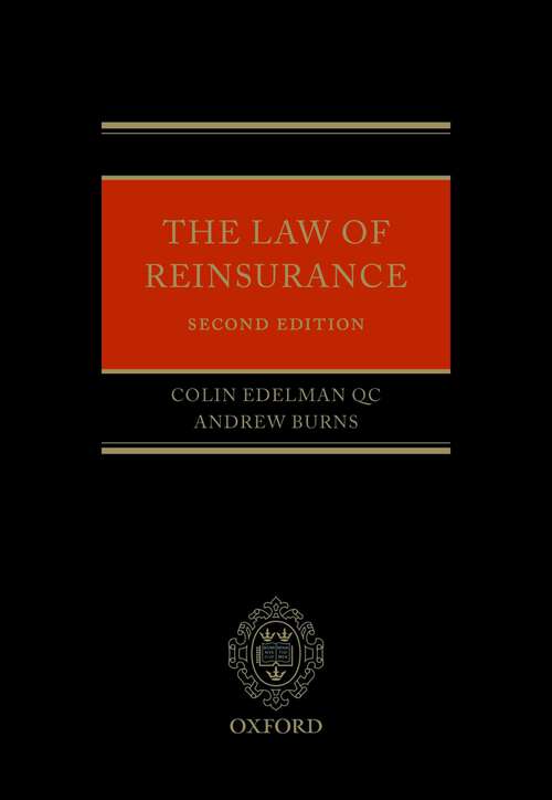 Book cover of The Law of Reinsurance