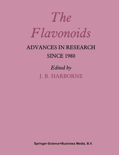 Book cover of The Flavonoids: Advances in Research since 1980 (PDF) (1988)