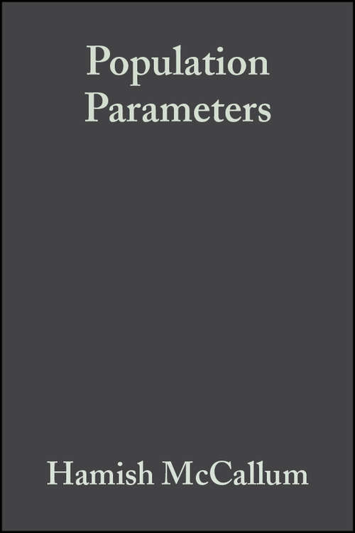 Book cover of Population Parameters: Estimation for Ecological Models (Ecological Methods and Concepts #3)