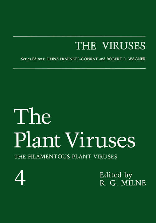 Book cover of The Plant Viruses: The Filamentous Plant Viruses (1988) (The Viruses)
