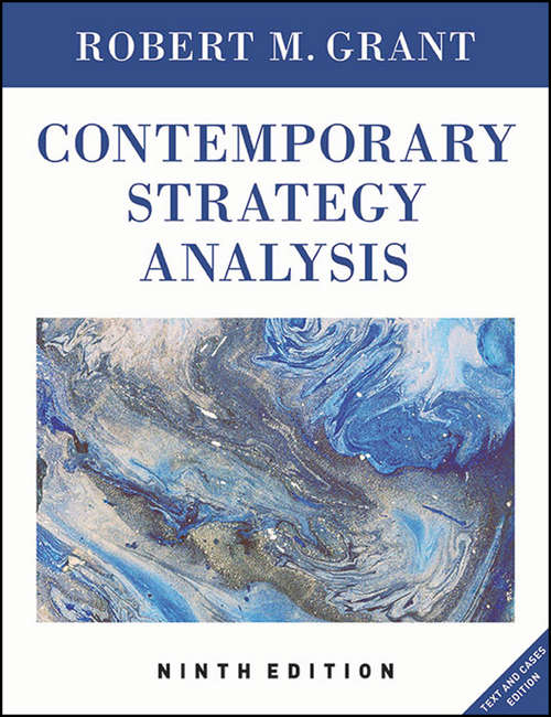 Book cover of Contemporary Strategy Analysis: Text and Cases Edition