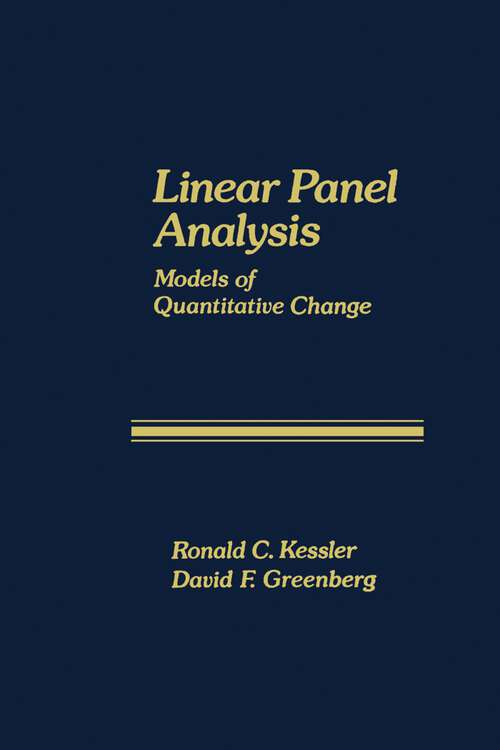 Book cover of Linear Panel Analysis: Models of Quantitative Change