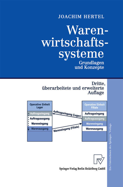 Book cover of Warenwirtschaftssysteme: Grundlagen und Konzepte (3. Aufl. 1999)