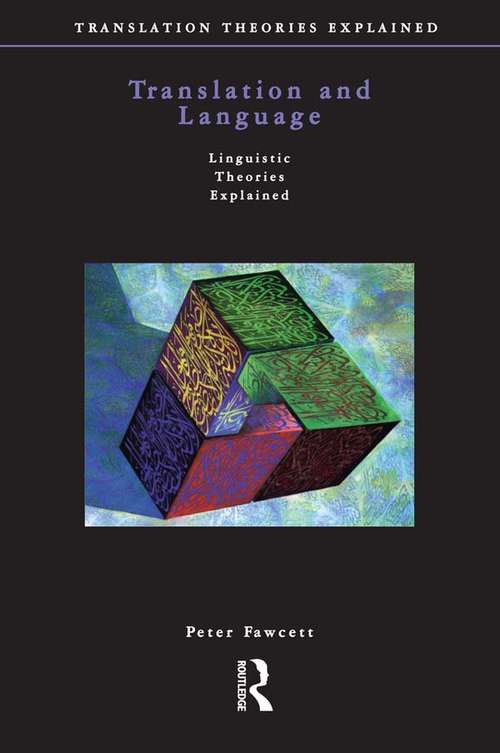 Book cover of Translation and Language (Translation Theories Explored)