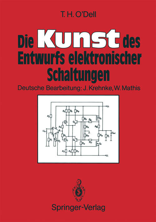 Book cover of Die Kunst des Entwurfs elektronischer Schaltungen (1990)