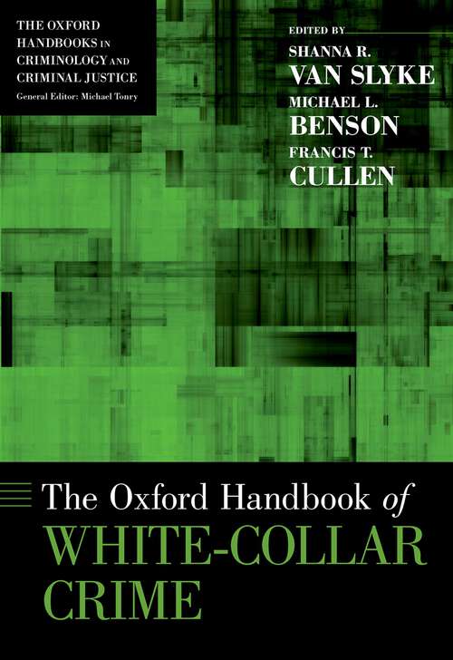 Book cover of The Oxford Handbook of White-Collar Crime (Oxford Handbooks)