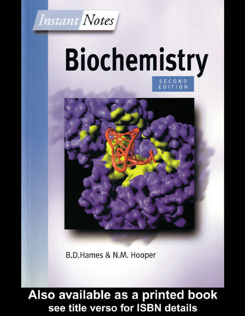 Book cover of Instant Notes in Biochemistry (Instant Notes)