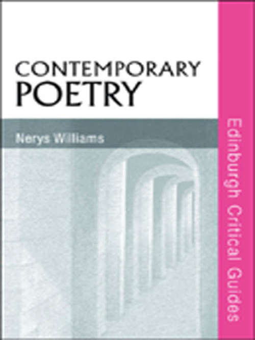 Book cover of Contemporary Poetry (Edinburgh Critical Guides To Literature Ser.)